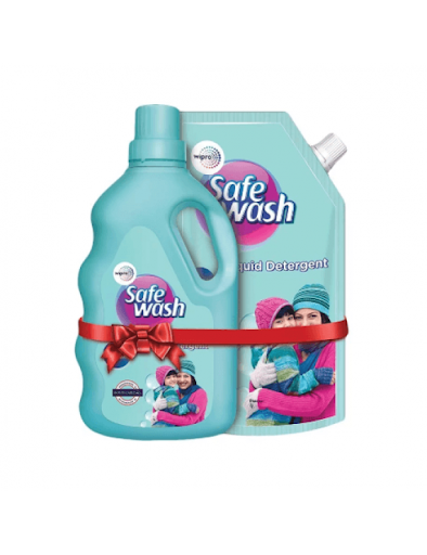 Safewash Wool Wash Liquid Detergent - 1Kg + 1Kg